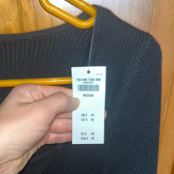 Abercrombie & Fitch black sweater bodysuit size medium - Picture 8 of 15